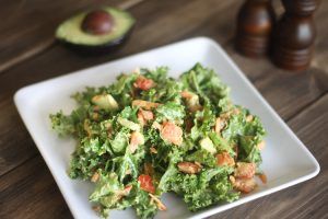 Easy Cheesy Kale Salad | www.LiveSimplyNatural.com