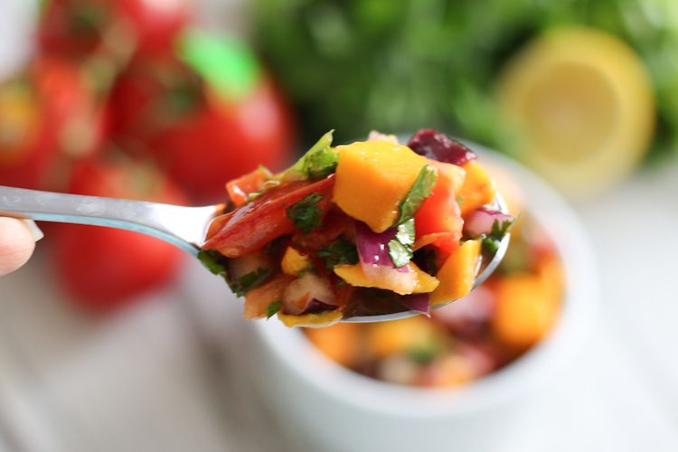 Easy Mango Salsa Recipe | www.LiveSimplyNatural.com