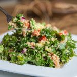 Easy Kale & Quinoa Salad |www.LiveSimplyNatural.com