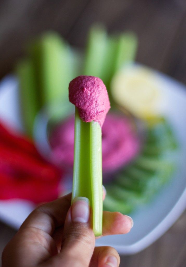 Easy Beet Hummus Recipe | www.LiveSimplyNatural.com