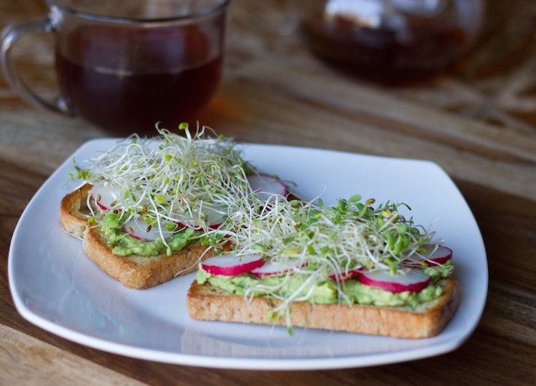 Easy Avocado Radish Toast | www.LiveSimplyNatural.com