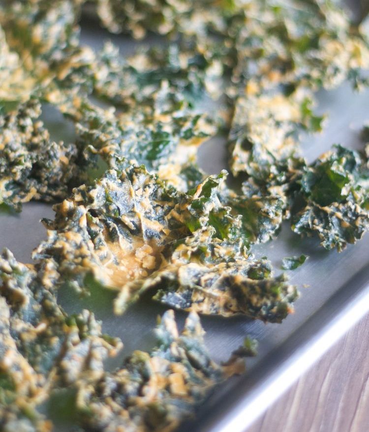 fresh cheesy kale chips