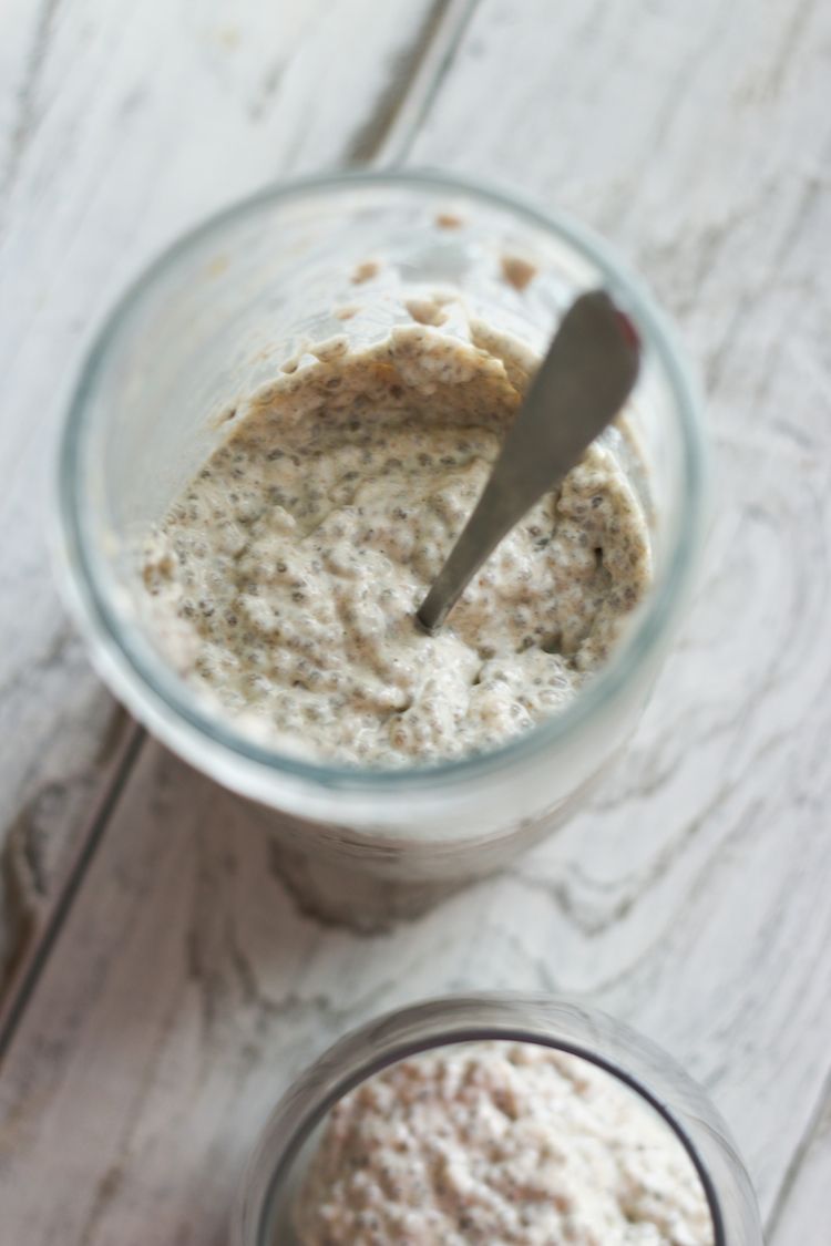 Simple Cashew Cream Chia Pudding