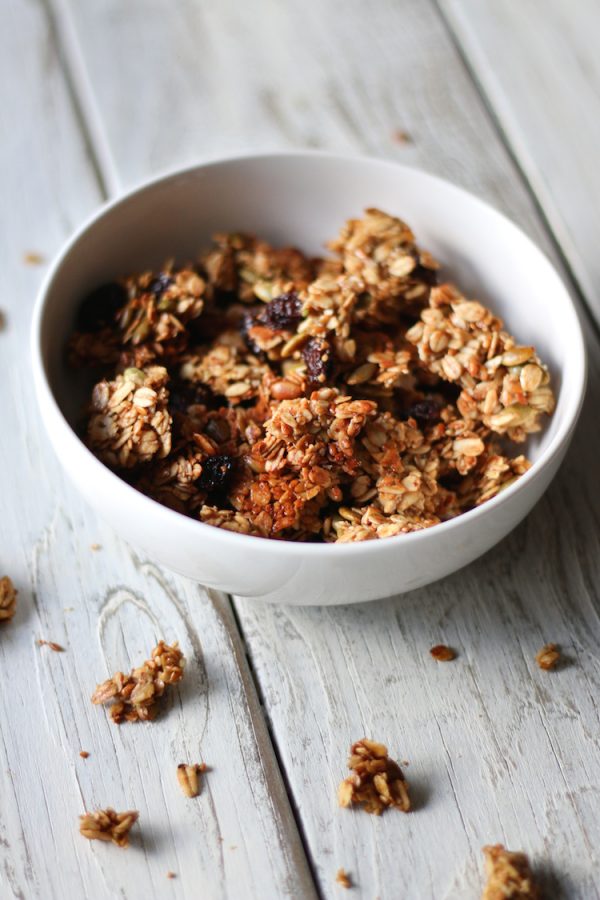 Pumpkin Spice Granola Clusters - Live Simply Natural