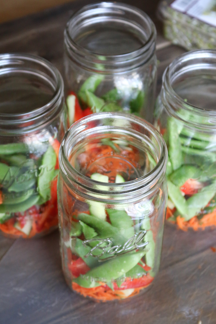 Easy On the go Vegetable Sushi Bowl | www.LiveSimplyNatural.com