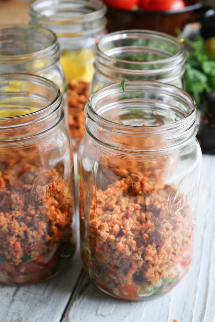 The Ultimate Taco Salad In A Jar | www.LiveSimplyNatural.com