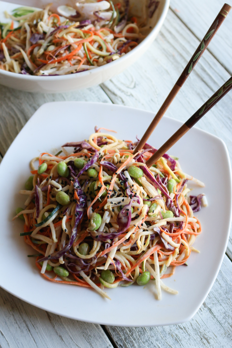 Raw Rainbow Veggie Pad Thai | www.LiveSimplyNatural.com