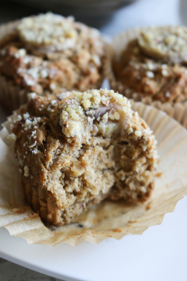 Vegan Gluten Free Banana Breakfast Muffins | www.LiveSimplyNatural.com