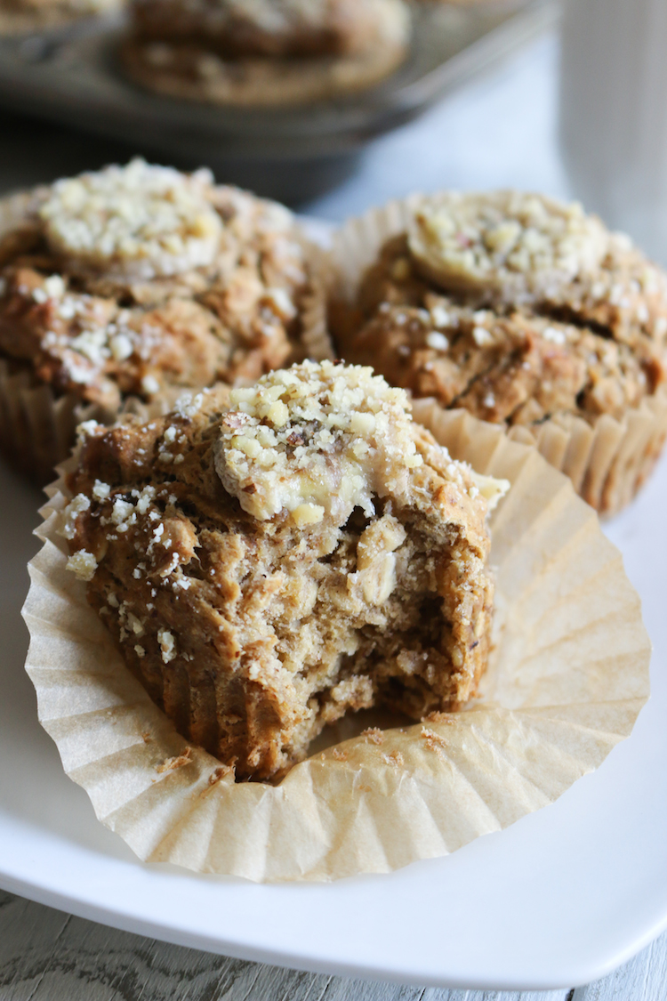 Vegan Gluten Free Banana Breakfast Muffins | www.LiveSimplyNatural.com