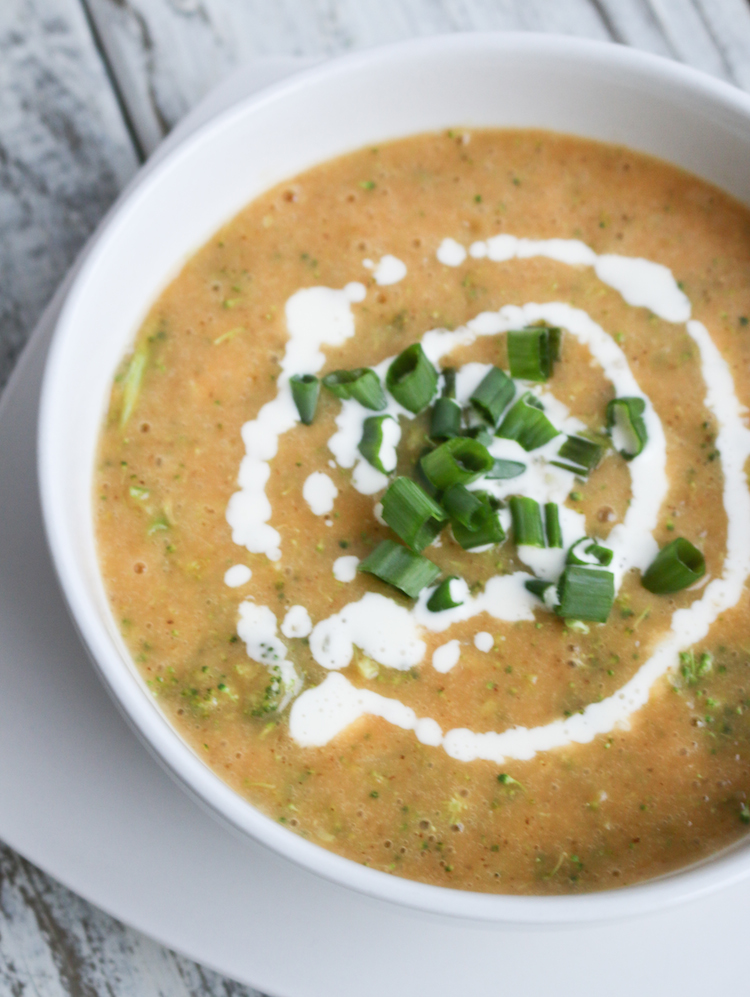Vegetable Broccoli And Cheese Soup | www.LiveSimplyNatural.com