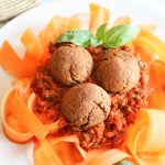 Chickpea "Meatballs" with Vegetable Marinara