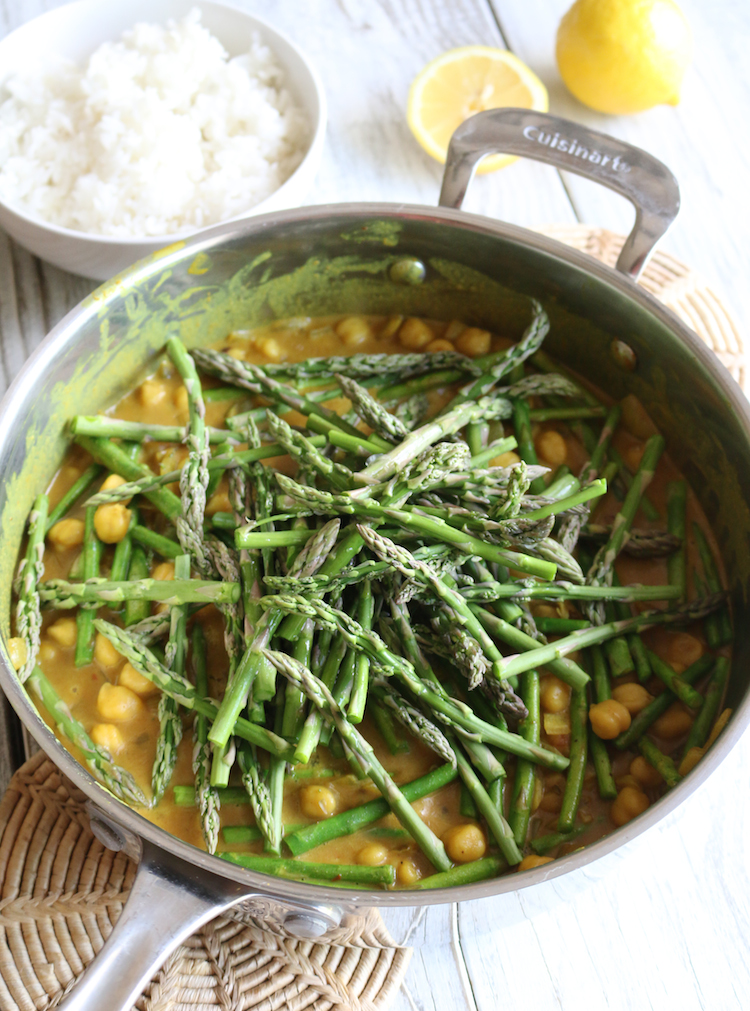 Lemon Chickpea Coconut Curry Recipe | www.LiveSimplyNatural.com