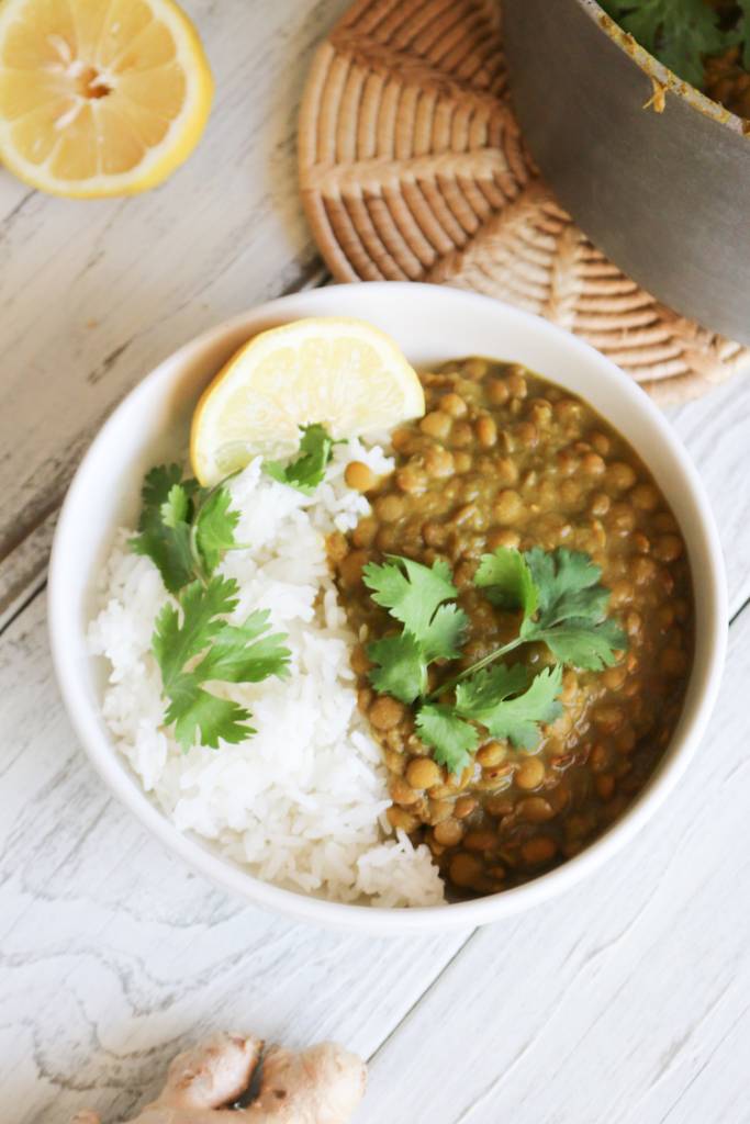 1-Pot Green Lentil Dal - Live Simply Natural