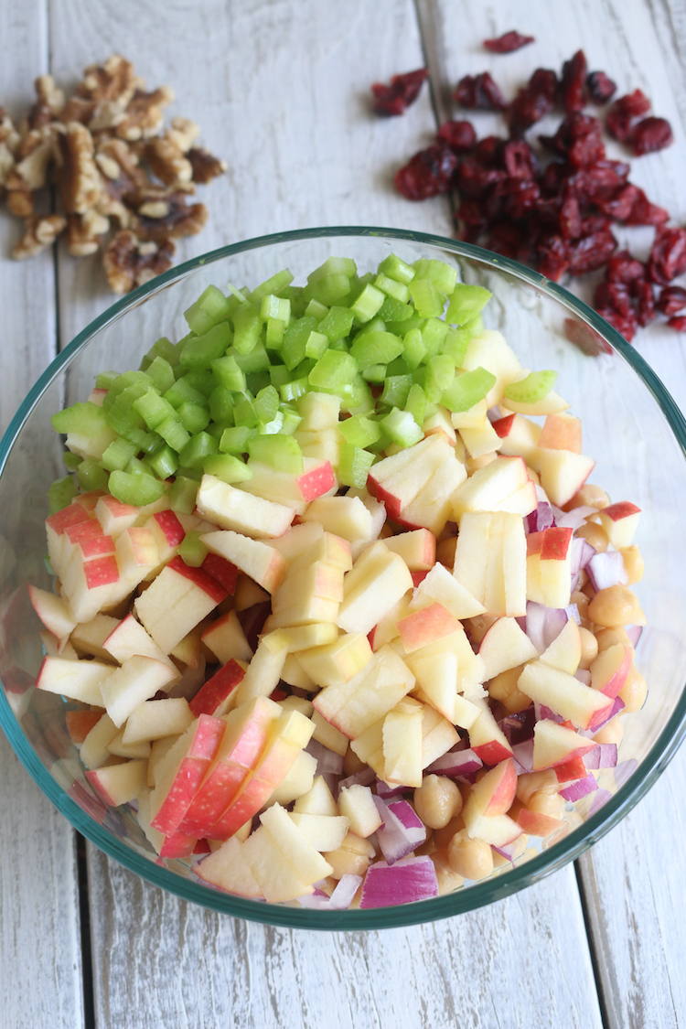 Chickpea Apple "Tuna" Salad