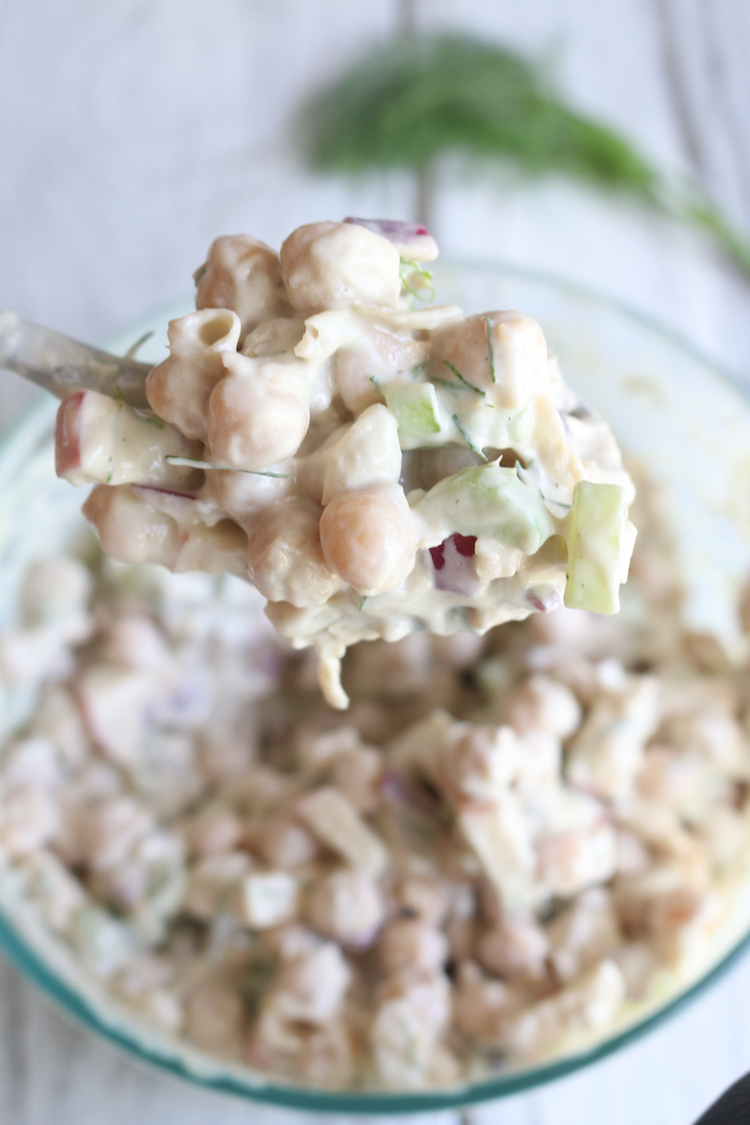 Chickpea Apple "Tuna" Salad | www.LiveSimplyNatural.com