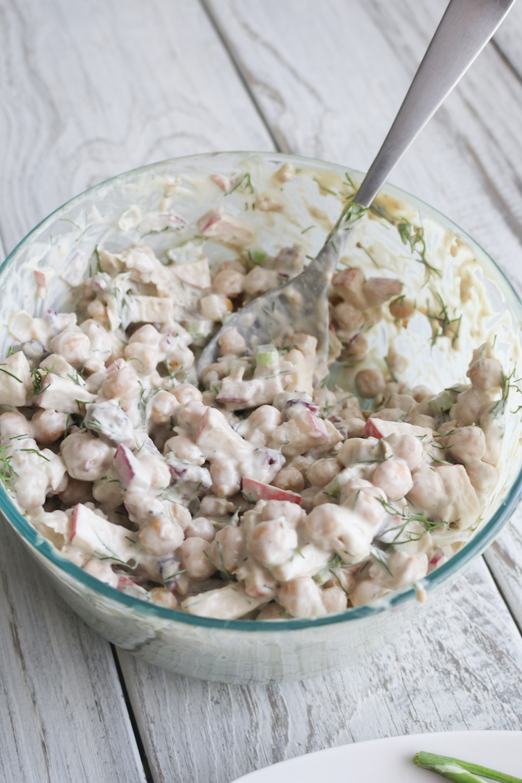 Chickpea Apple "Tuna" Salad | www.LiveSimplyNatural.com