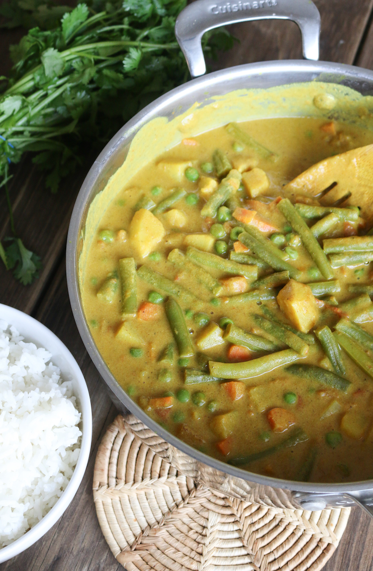 Creamy Cashew Indian Vegetable Curry