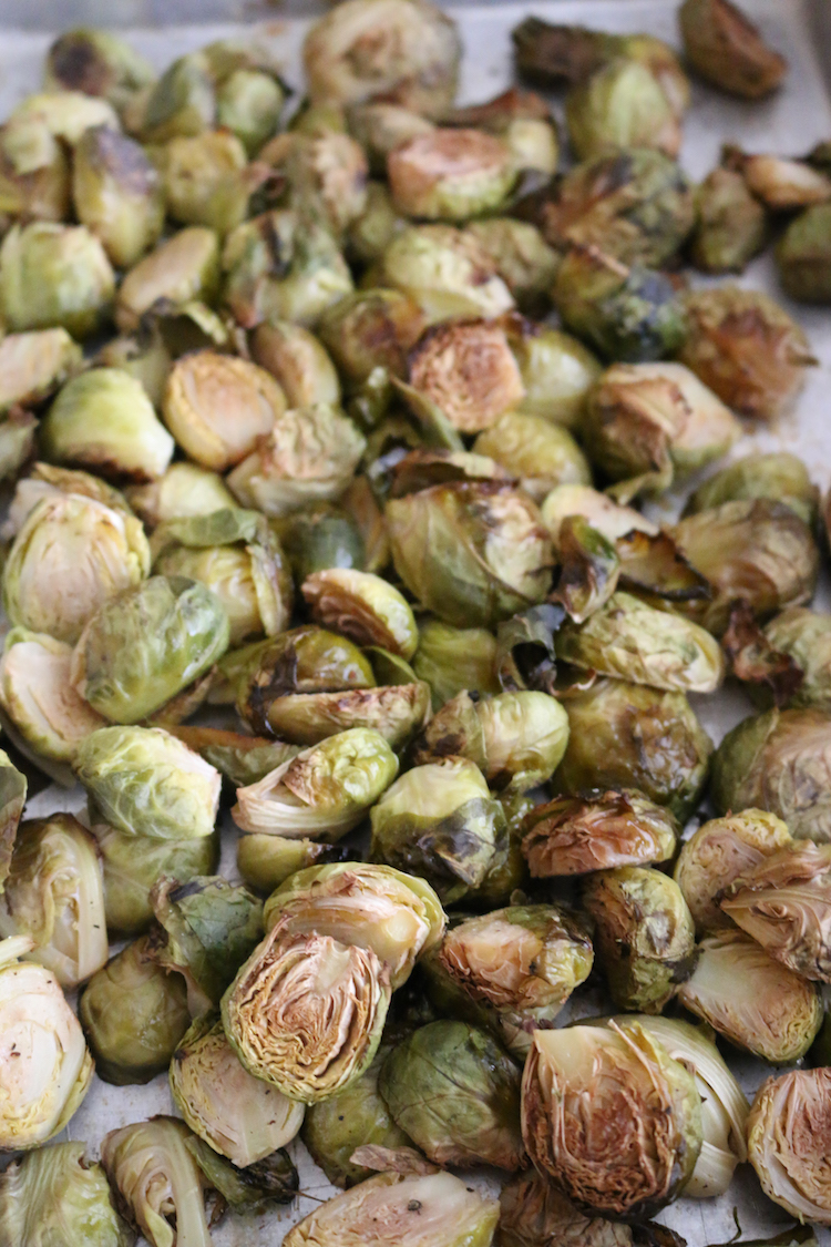 Brussel Sprouts & Sweet Potato Salad In A Jar | www.LiveSimplyNatural.com