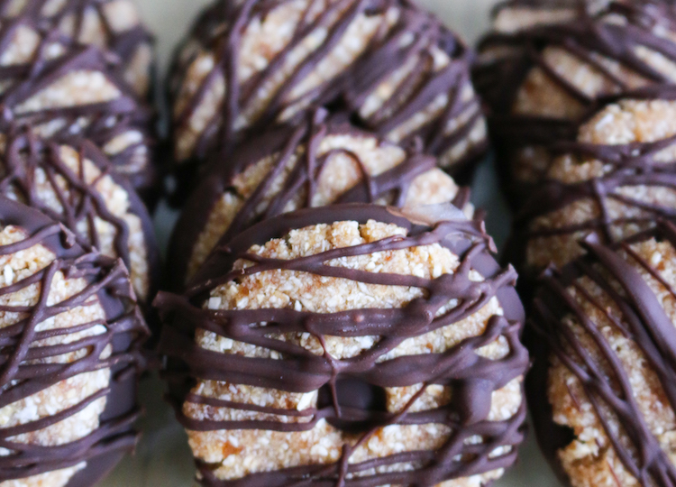 No-Bake Vegan Samoa Cookies