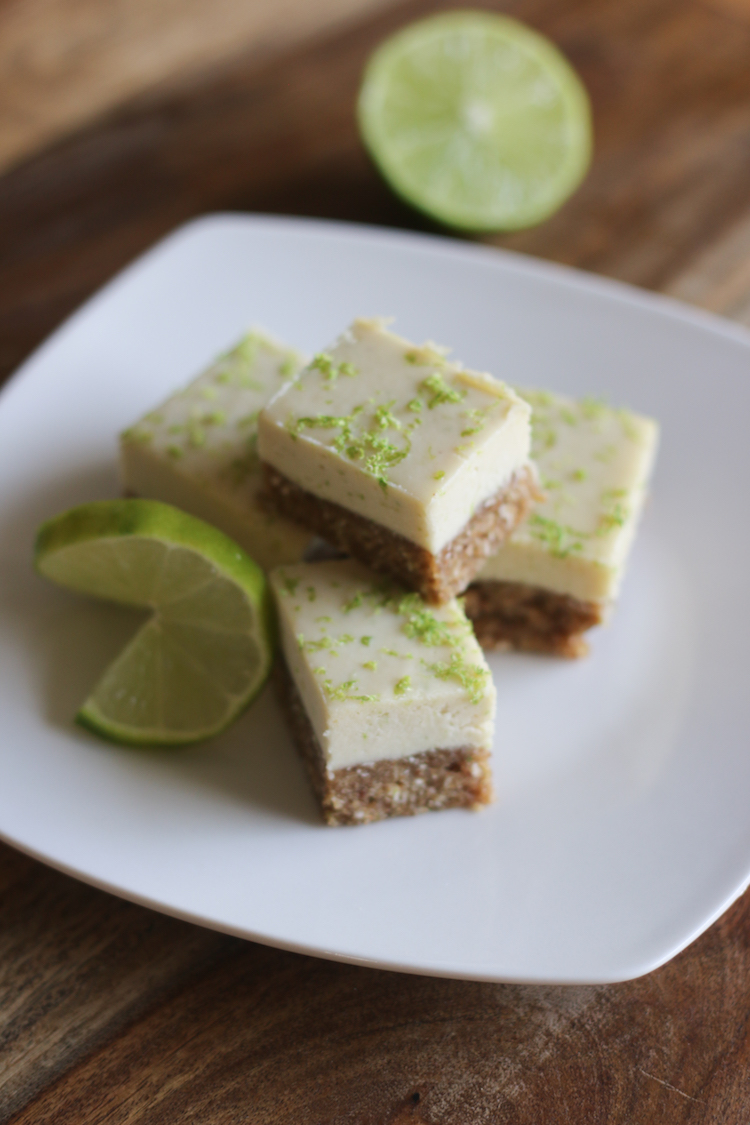 Raw Key Lime Pie Bars | www.LiveSimplyNatural.com