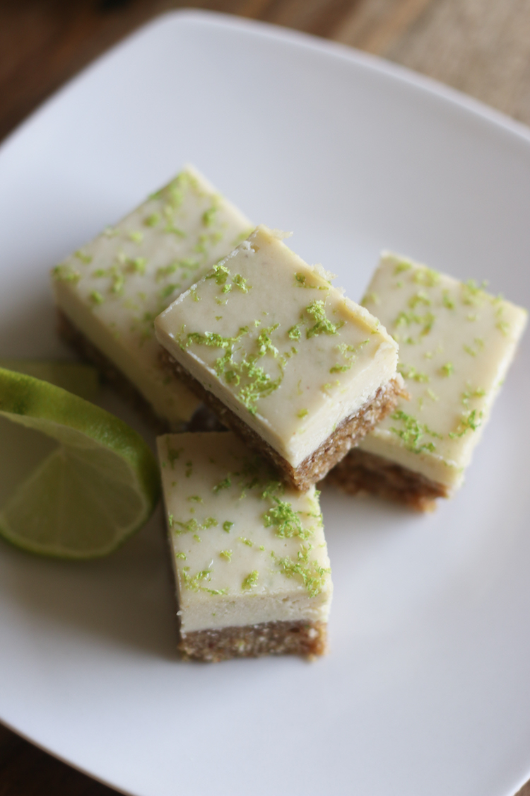 Raw Key Lime Pie Bars | www.LiveSimplyNatural.com