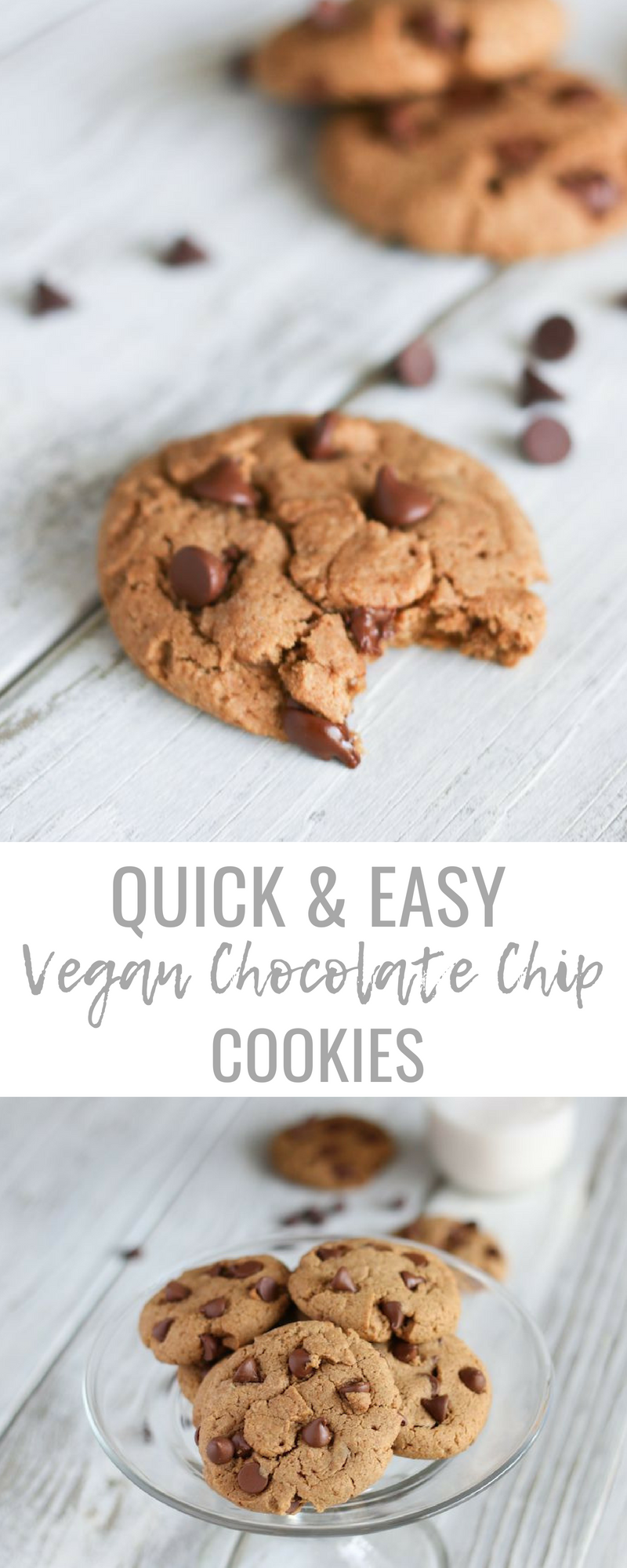 Quick + Easy Vegan Chocolate Chip Cookie