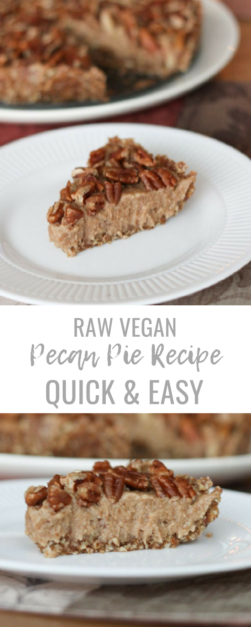 Raw Vegan Pecan Pie | www.livesimplynatural.com