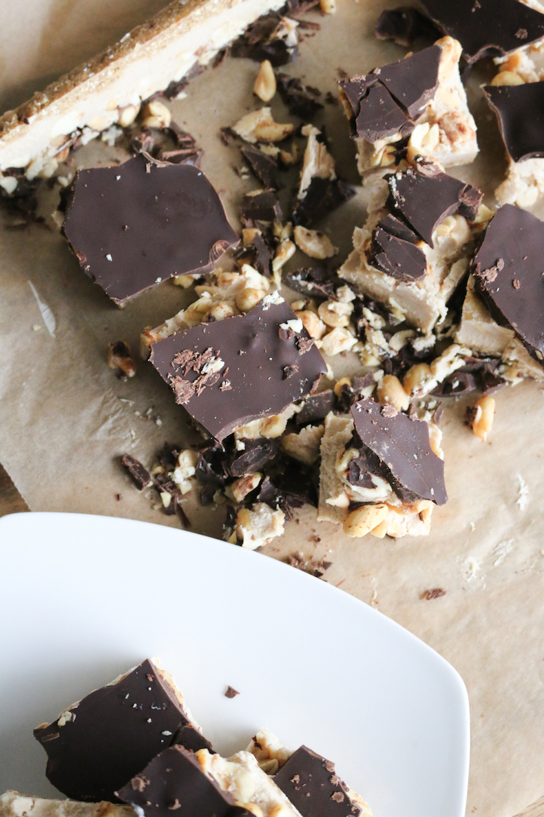 Raw Vegan Peanut Butter Snickers Bar | www.livesimplynatural.com