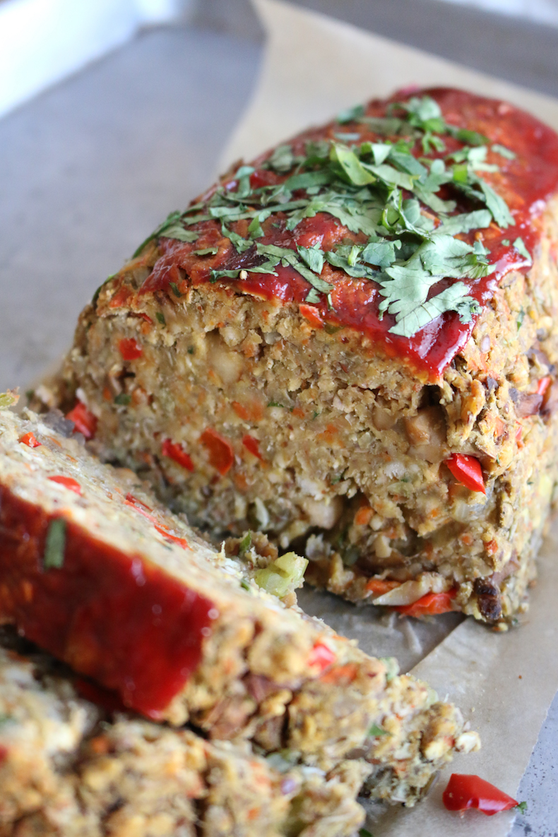 Vegan Lentil Loaf with Maple Glaze | www.livesimplynatural.com