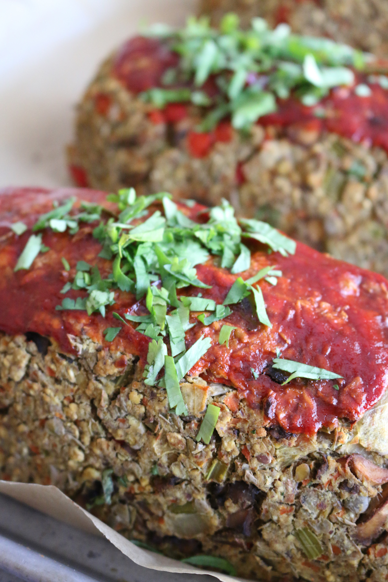 Vegan Lentil Loaf with Maple Glaze | www.livesimplynatural.com