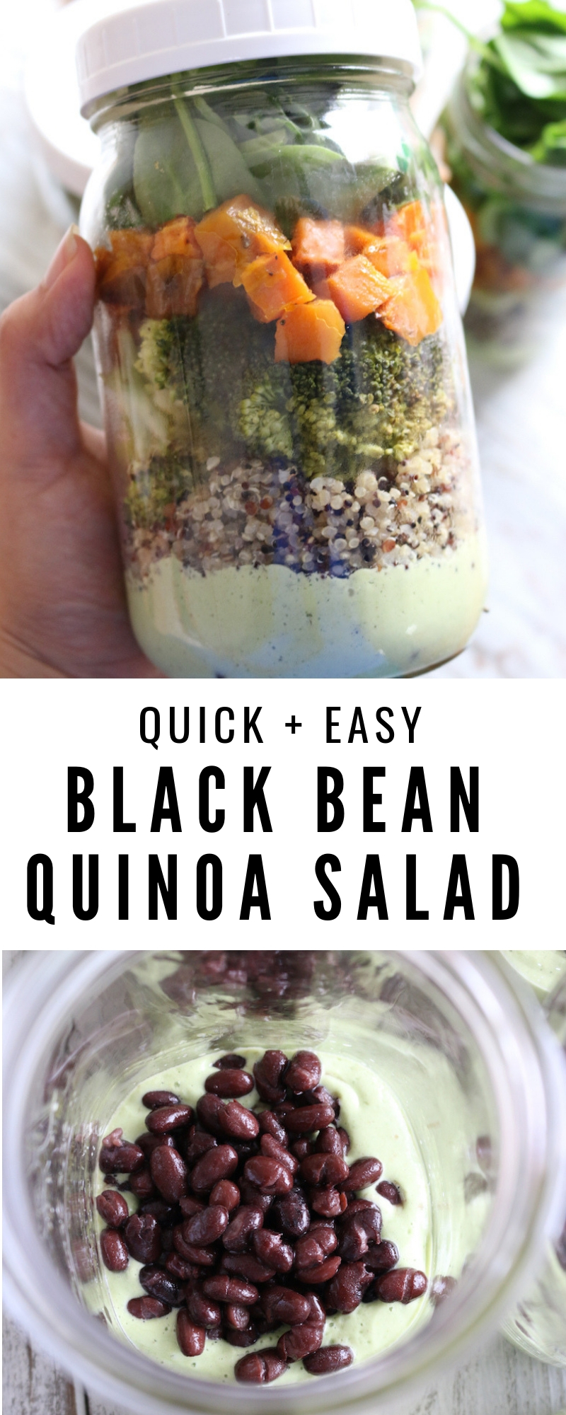 Black Bean Quinoa Salad In A Jar | www.livesimplynatural.com