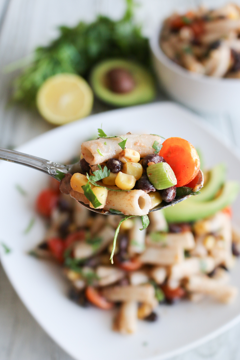 Vegan Tex-Mex Pasta Salad | www.livesimplynatural.com