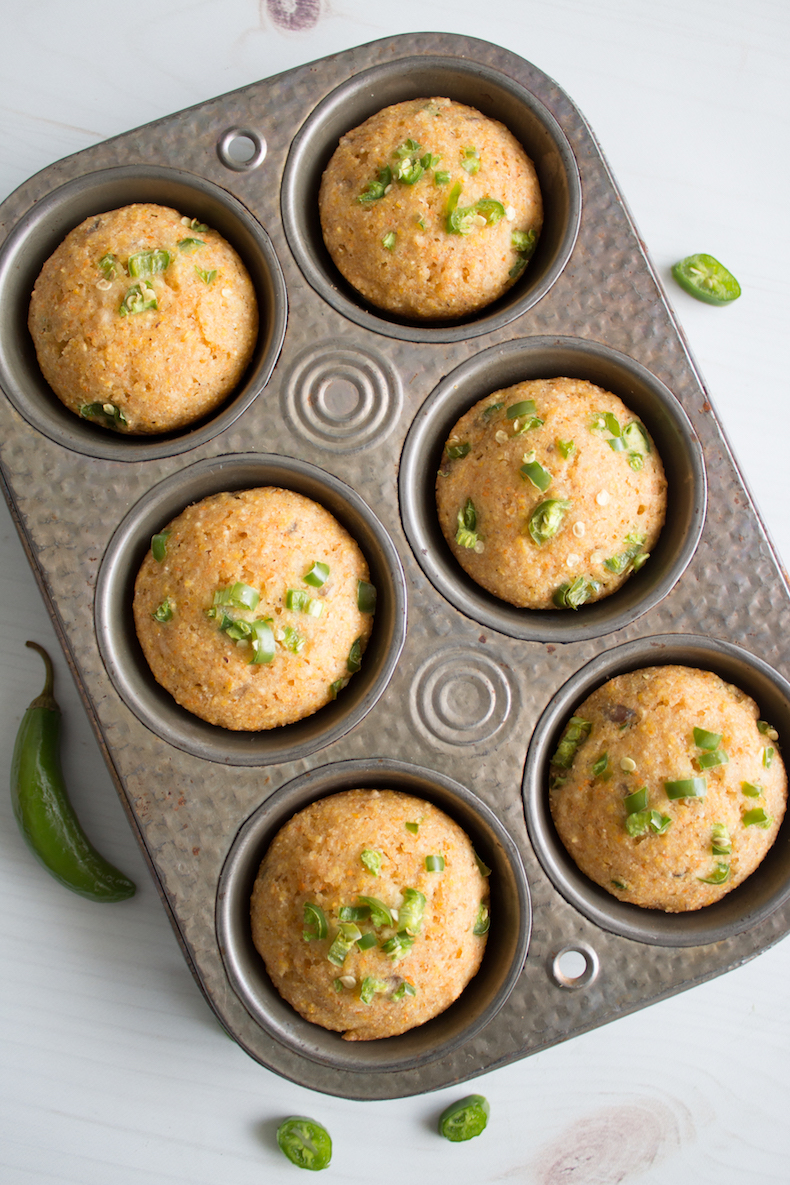 Vegan Jalapeño Cornbread Muffins Recipe 