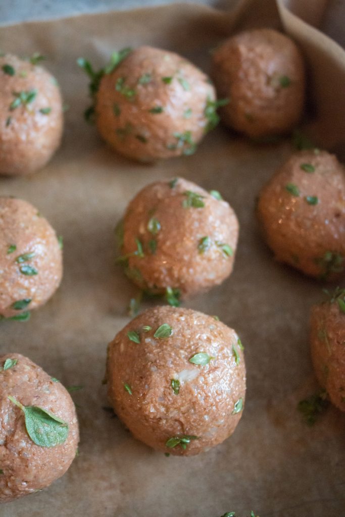 Vegan Chickpea Meatless Meatballs 