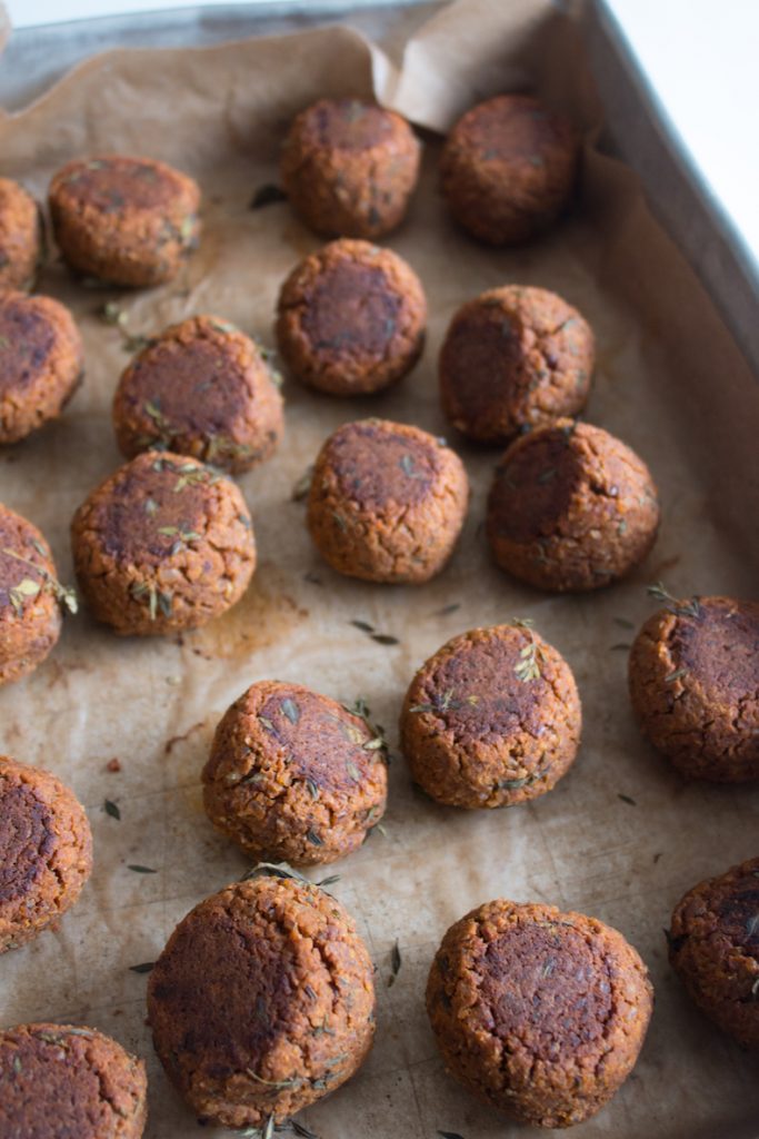 Vegan Chickpea Meatless Meatballs 