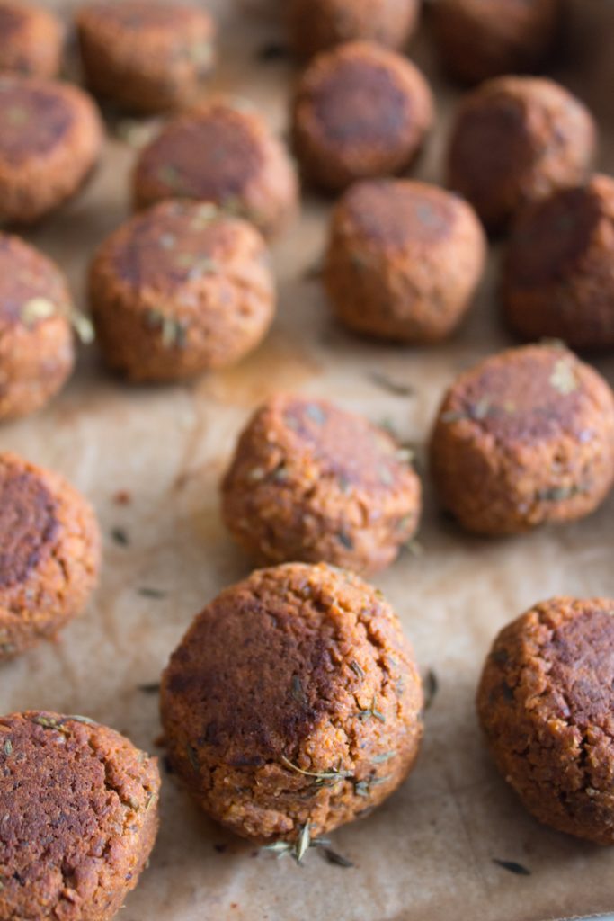 Vegan Chickpea Meatless Meatballs 